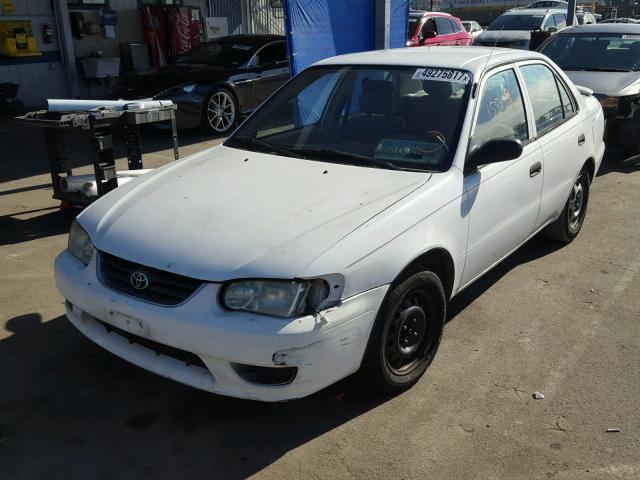 1NXBR12E92Z636906 - 2002 TOYOTA COROLLA CE WHITE photo 2