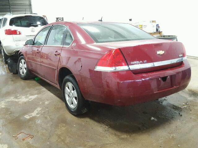 2G1WT58K869373346 - 2006 CHEVROLET IMPALA LT MAROON photo 3