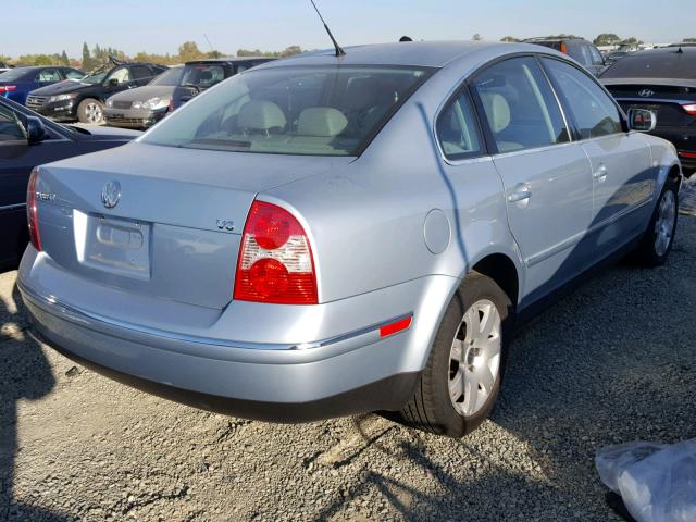 WVWRH63B43P254080 - 2003 VOLKSWAGEN PASSAT GLX BLUE photo 4