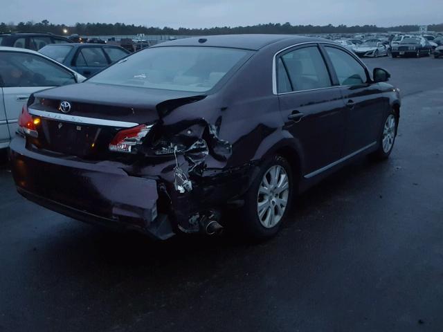 4T1BK3DB9BU435543 - 2011 TOYOTA AVALON BAS BLACK photo 4