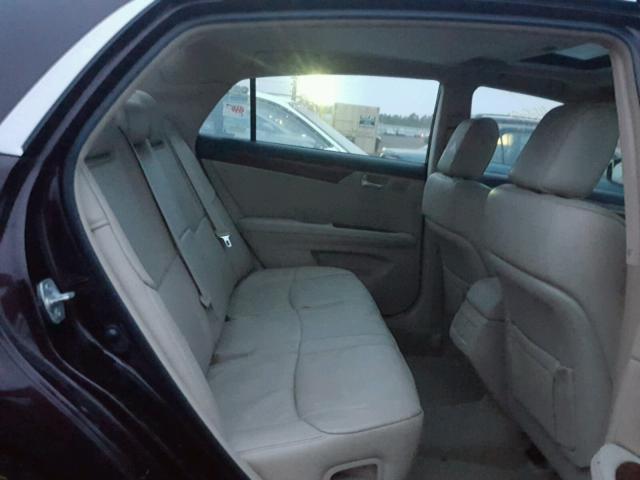 4T1BK3DB9BU435543 - 2011 TOYOTA AVALON BAS BLACK photo 6