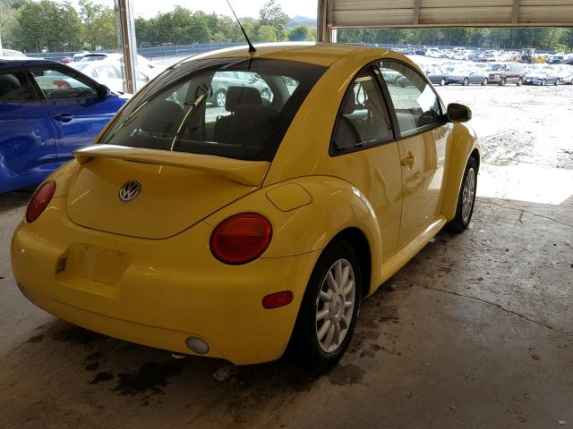 3VWCR31C25M406148 - 2005 VOLKSWAGEN NEW BEETLE 黄色 照片 4
