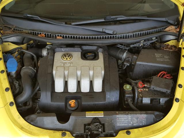 3VWCR31C25M406148 - 2005 VOLKSWAGEN NEW BEETLE 黄色 照片 7
