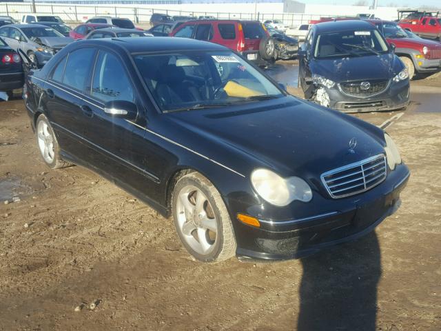 WDBRF52H46A837907 - 2006 MERCEDES-BENZ C GENERATI BLACK photo 1