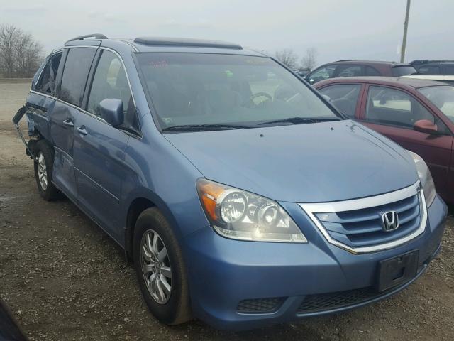 5FNRL38729B048647 - 2009 HONDA ODYSSEY EX BLUE photo 1