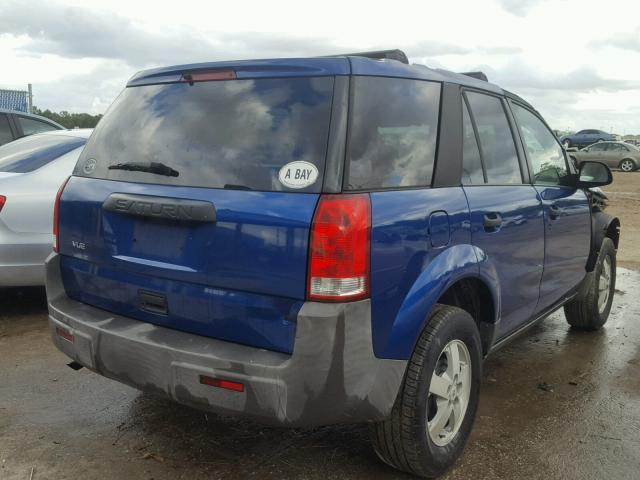 5GZCZ23D95S811724 - 2005 SATURN VUE BLUE photo 4