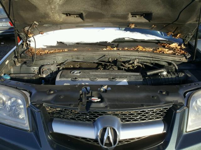 2HNYD18714H503112 - 2004 ACURA MDX TOURIN BLUE photo 7