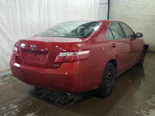 4T1BE46K27U032277 - 2007 TOYOTA CAMRY NEW RED photo 4