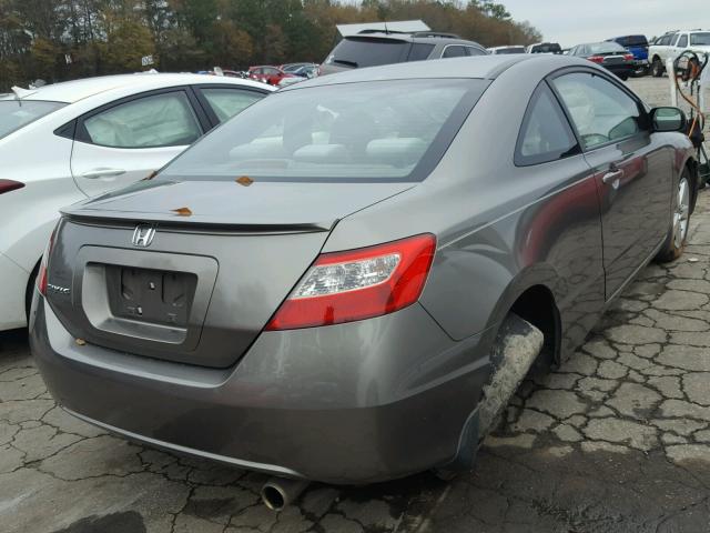 2HGFG12878H506965 - 2008 HONDA CIVIC EX GRAY photo 4