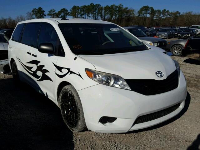 5TDZK3DC9DS312568 - 2013 TOYOTA SIENNA BAS WHITE photo 1