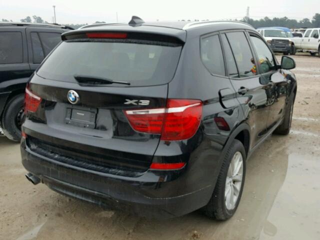 5UXWX9C57G0D66826 - 2016 BMW X3 XDRIVE2 BLACK photo 4