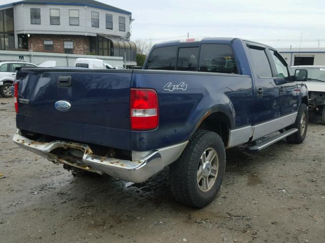 1FTPW14567FB02306 - 2007 FORD F150 SUPER BLUE photo 4