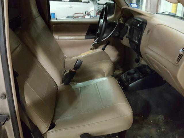 1FTYR10U13PA20075 - 2003 FORD RANGER TAN photo 5