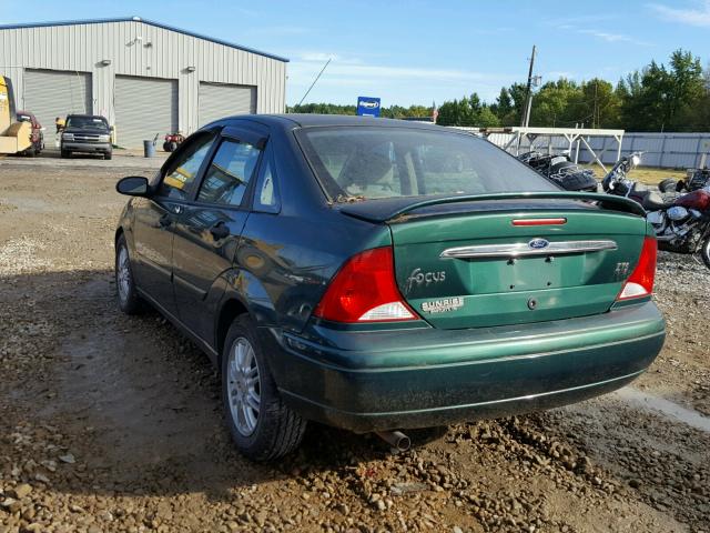 1FAFP3835YW265906 - 2000 FORD FOCUS ZTS GREEN photo 3
