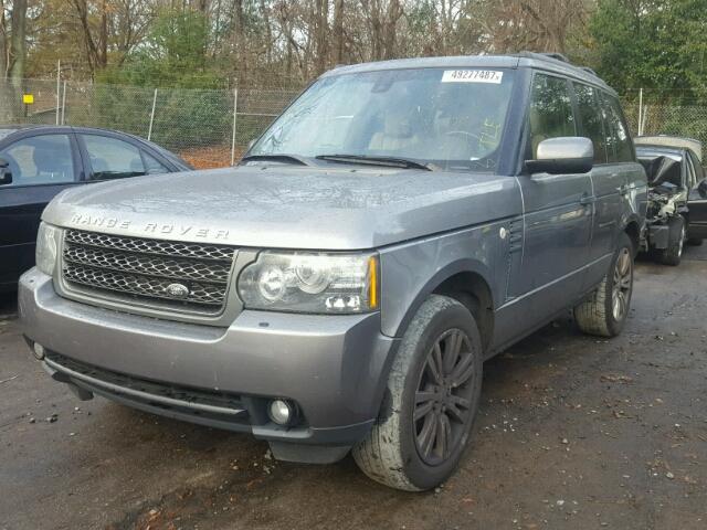 SALMF1D43BA340297 - 2011 LAND ROVER RANGE ROVE GRAY photo 2