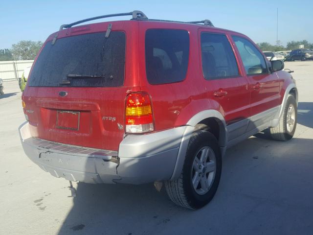 1FMCU95H96KA13813 - 2006 FORD ESCAPE HEV RED photo 4