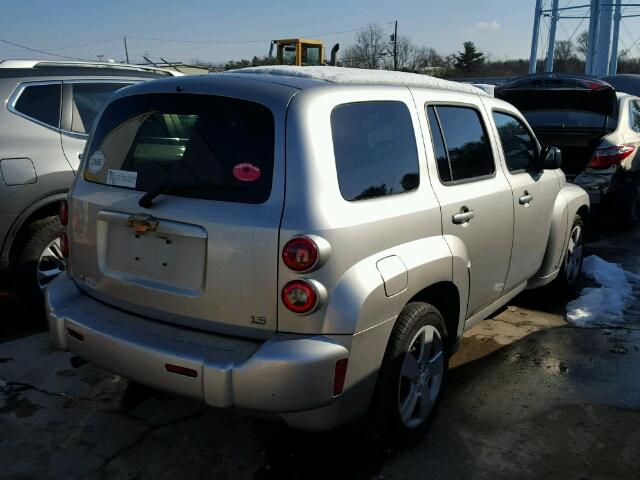 3GNDA13D47S605216 - 2007 CHEVROLET HHR LS SILVER photo 4