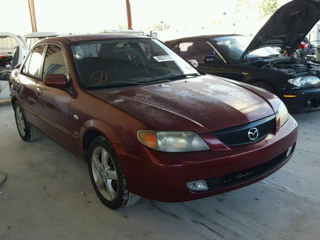 JM1BJ225331199263 - 2003 MAZDA PROTEGE DX BURGUNDY photo 1