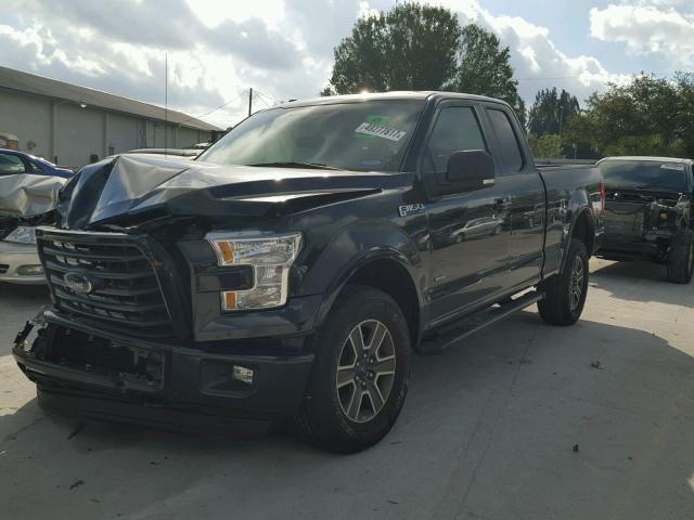 1FTFX1EG1FKE57379 - 2015 FORD F150 SUPER BLACK photo 2