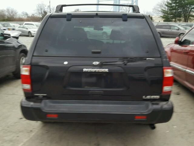 JN8DR07Y71W527796 - 2001 NISSAN PATHFINDER BLACK photo 10