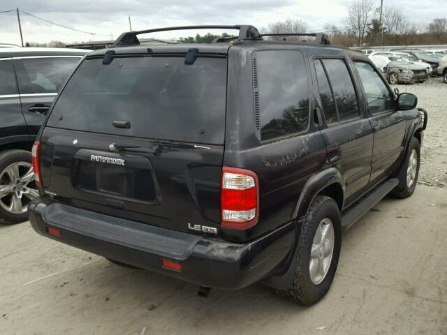 JN8DR07Y71W527796 - 2001 NISSAN PATHFINDER BLACK photo 4