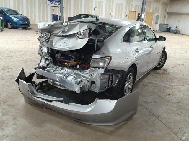 1G1ZB5ST3GF316787 - 2016 CHEVROLET MALIBU LS SILVER photo 4