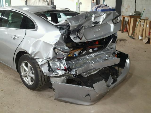 1G1ZB5ST3GF316787 - 2016 CHEVROLET MALIBU LS ვერცხლისფერი ფოტო 9