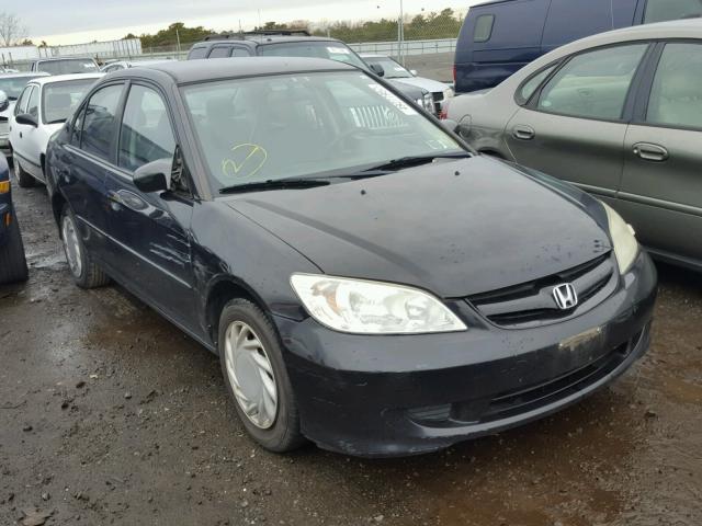 2HGES16505H559237 - 2005 HONDA CIVIC LX BLACK photo 1