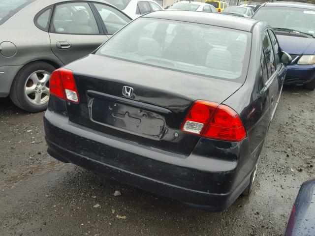 2HGES16505H559237 - 2005 HONDA CIVIC LX BLACK photo 4