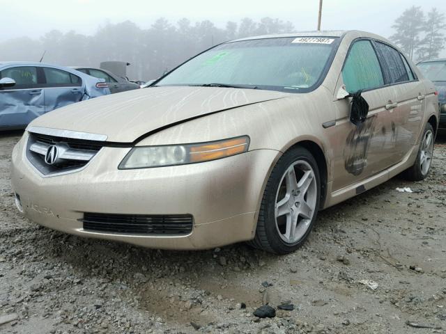 19UUA66215A067297 - 2005 ACURA TL GOLD photo 2