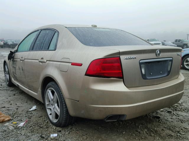 19UUA66215A067297 - 2005 ACURA TL GOLD photo 3