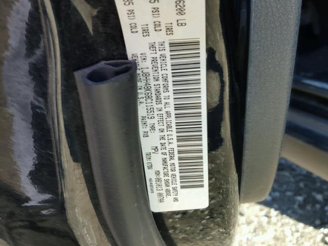 1J8HH48K68C115519 - 2008 JEEP COMMANDER შავი ფოტო 10