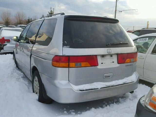 2HKRL18633H007044 - 2003 HONDA ODYSSEY EX SILVER photo 3