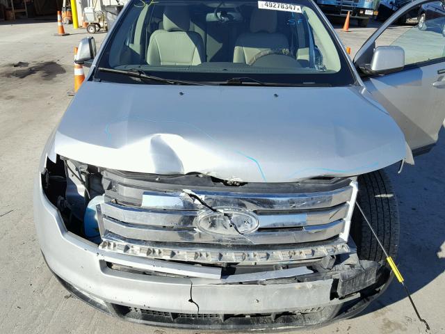 2FMDK4JC2ABA76472 - 2010 FORD EDGE SEL SILVER photo 7