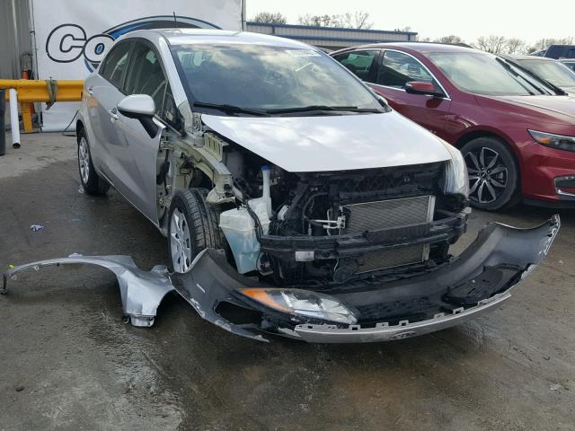 KNADM5A37C6014164 - 2012 KIA RIO LX SILVER photo 1