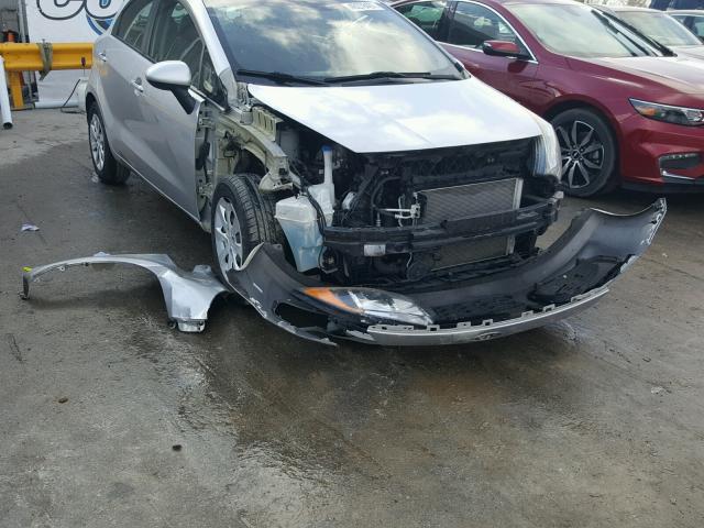 KNADM5A37C6014164 - 2012 KIA RIO LX SILVER photo 9