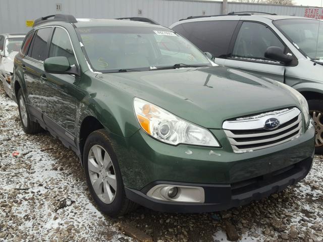 4S4BRCGC1A3345002 - 2010 SUBARU OUTBACK 2. GREEN photo 1