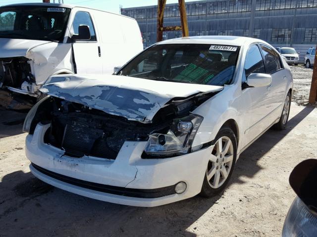 1N4BA41E15C857186 - 2005 NISSAN MAXIMA SE WHITE photo 2