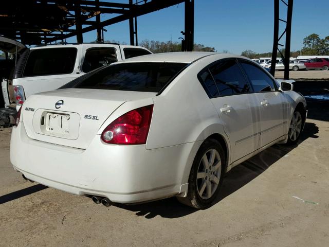 1N4BA41E15C857186 - 2005 NISSAN MAXIMA SE WHITE photo 4