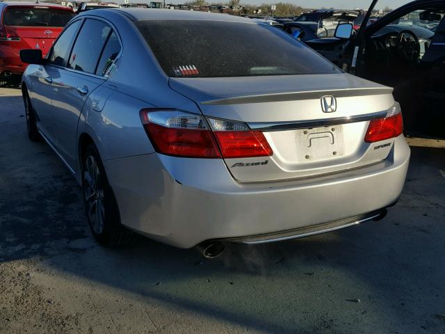 1HGCR2F54EA159706 - 2014 HONDA ACCORD SPO SILVER photo 3