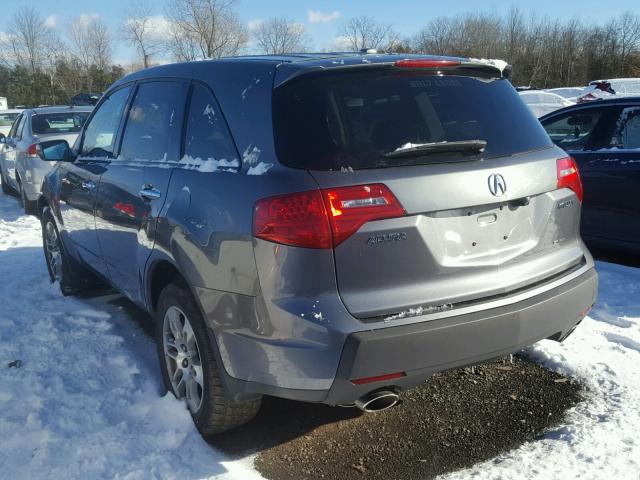 2HNYD28308H523599 - 2008 ACURA MDX TECHNO GRAY photo 3