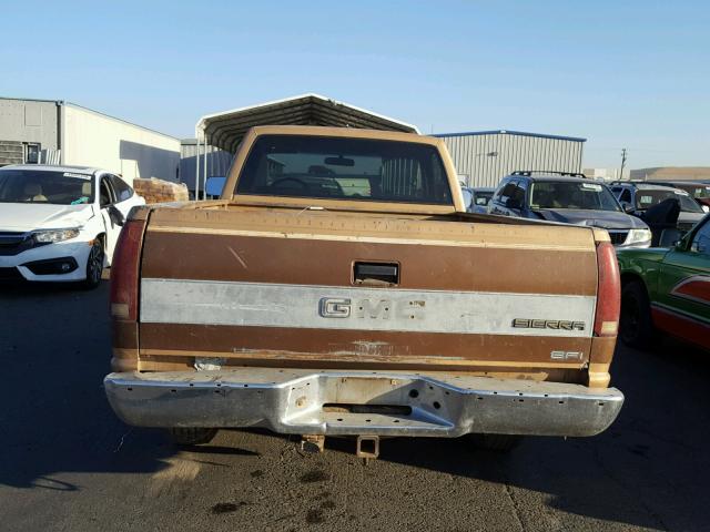 1GTFC24K6KE542430 - 1989 GMC SIERRA C25 BROWN photo 6