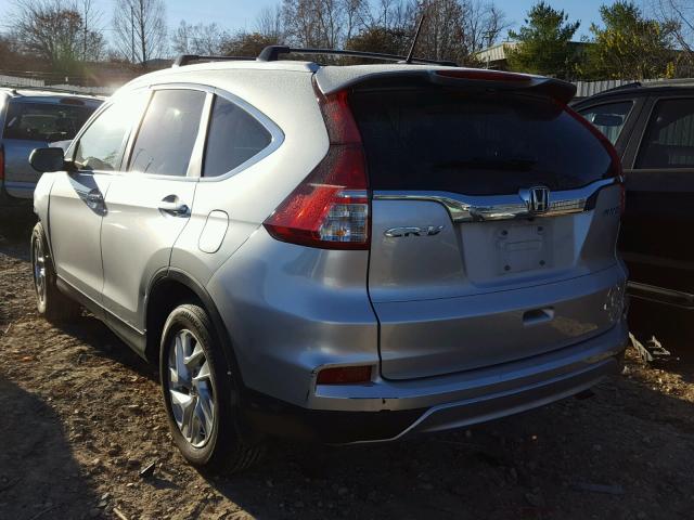 5J6RM4H72FL030557 - 2015 HONDA CR-V EXL SILVER photo 3