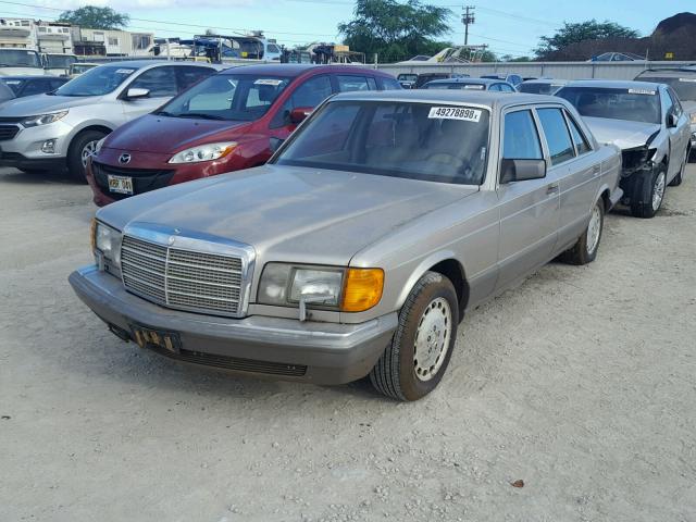 WDBCA39E5MA596473 - 1991 MERCEDES-BENZ 560 SEL SILVER photo 2