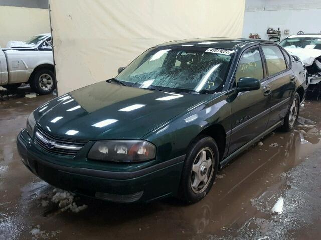 2G1WH55K229164040 - 2002 CHEVROLET IMPALA LS GREEN photo 2