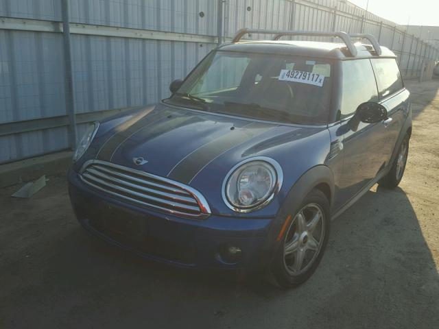 WMWML33559TX33641 - 2009 MINI COOPER CLU BLUE photo 2