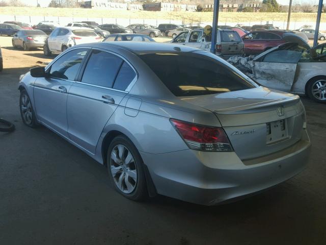 1HGCP26889A022080 - 2009 HONDA ACCORD EXL SILVER photo 3