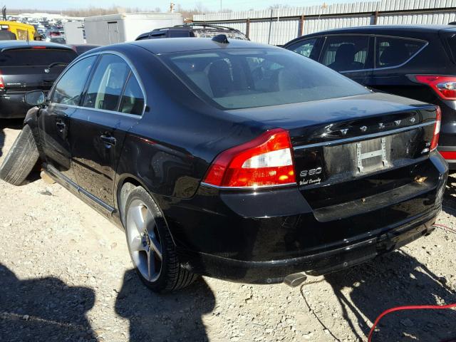 YV1992AH5A1126146 - 2010 VOLVO S80 T6 BLACK photo 3