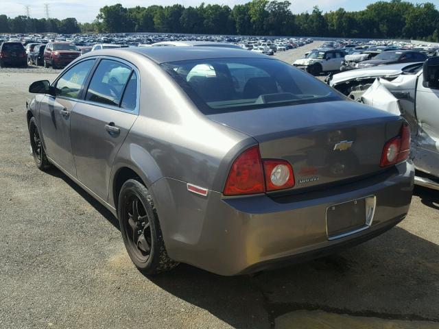 1G1ZA5EB9AF280021 - 2010 CHEVROLET MALIBU LS ნაცრისფერი ფოტო 3