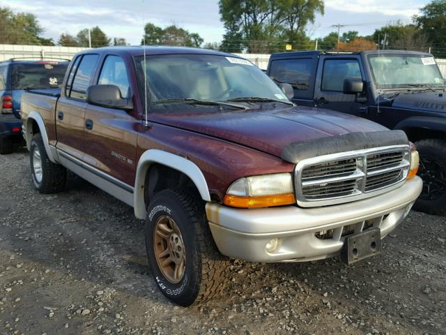 1B7HG48N42S534163 - 2002 DODGE DAKOTA QUA RED photo 1